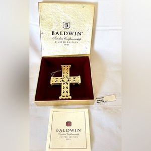 ROMANESQUE CROSS 77001.010 2001 Baldwin Brass Ltd Edition Timeless Craftsmanship